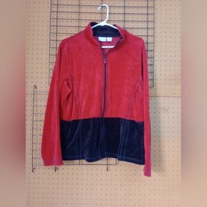 Red and Black Zip-Up Jacket